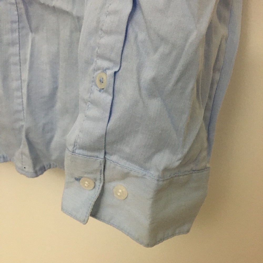 H&M blue button down, 14 - Picture 3 of 6